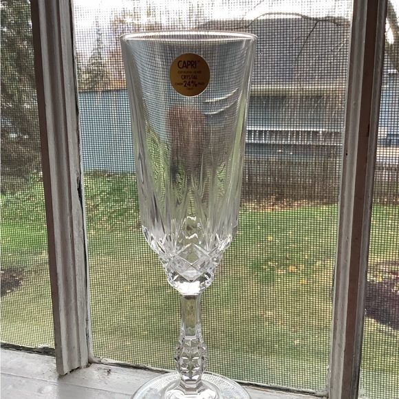 BNWT Capri set of six champagne flutes - Picture 2 of 5